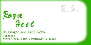 roza heil business card